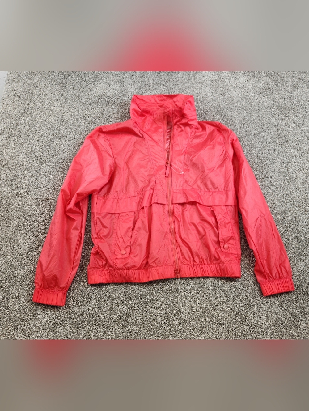 Columbia Women Pink Long Sleeve Full Zip Athletic Running Jacket Size Small